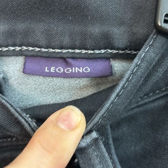 NYDJ | Women’s Black Legging Denim Jeans Rough Hem - Picture 8 of 8